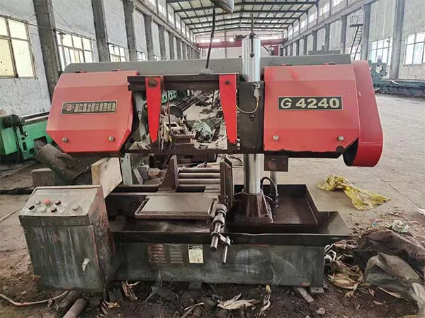 機械廠急處理二手機床車床金屬帶鋸床G4240/50浙江晨龍鋸